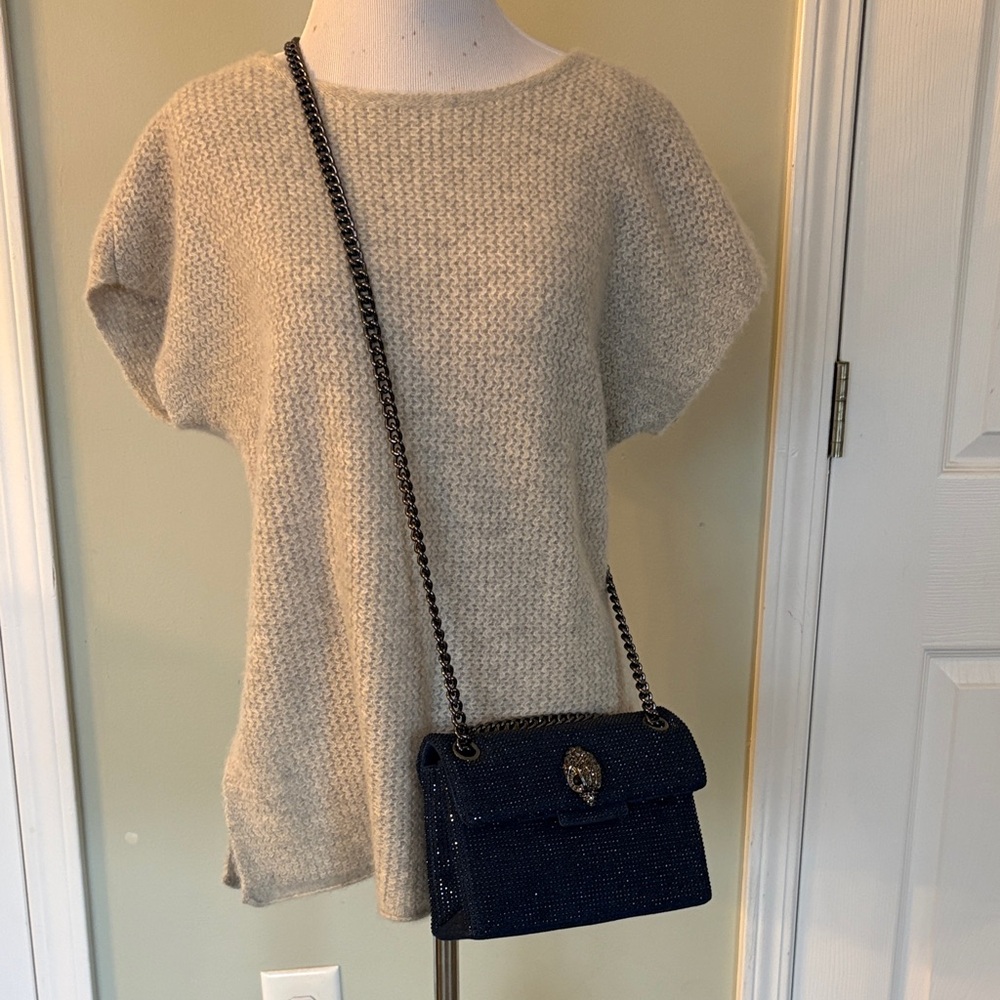 Kurt Geiger Sequined Midnight Blue Crossbody Bag